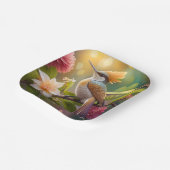 Golden Create Honeyeater Fantasy Bird Pappteller (Gewinkelt)