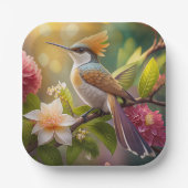 Golden Create Honeyeater Fantasy Bird Pappteller (Vorderseite)