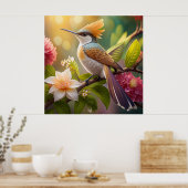 Golden Create Honeyeater Fantasy Bird Poster (Küche)