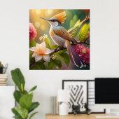 Golden Create Honeyeater Fantasy Bird Poster (Heimbüro)