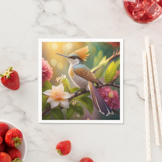 Golden Create Honeyeater Fantasy Bird Serviette (Beispiel)