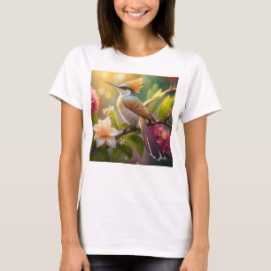 Golden Create Honeyeater Fantasy Bird T-Shirt