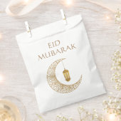 Golden Crescent Moon & Lantern Eid Mubarak Islamic Geschenktütchen (Ausgeschnitten)