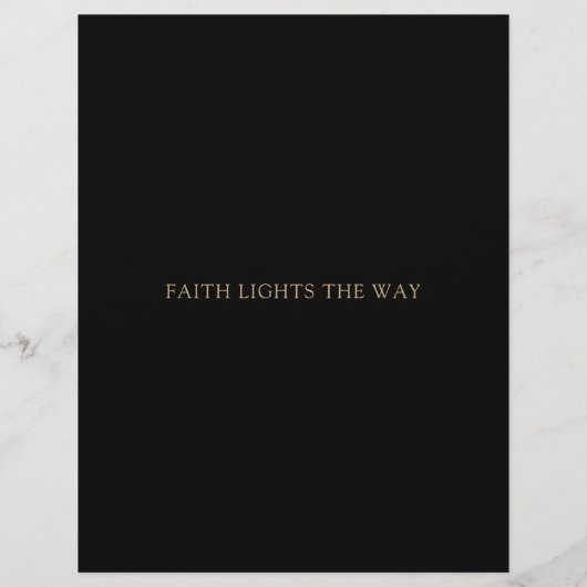 Golden Cross Black Minimal der religiösen Organisa Briefbogen