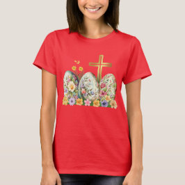 Golden Cross Decorative Ostereier T - Shirt