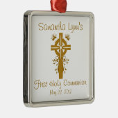 Golden Cross First Heilige Kommunion Ornament Gefa Aus Metall (Rechts)