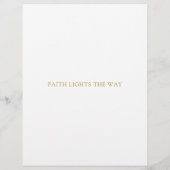 Golden Cross Minimal der religiösen Organisation Briefbogen (Rückseite)