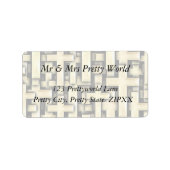 Golden Crosses Adressaufkleber (Vorne)