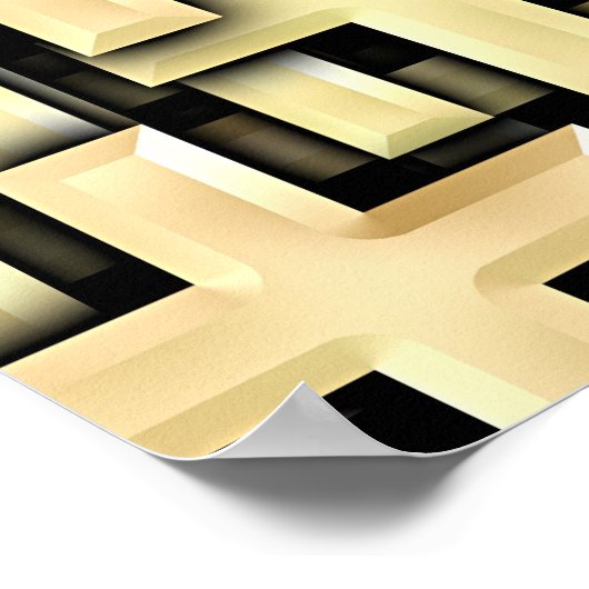 Golden Crosses Poster (Ecke)