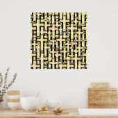 Golden Crosses Poster (Küche)