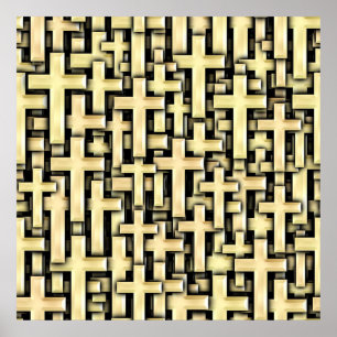 Golden Crosses Poster