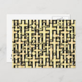 Golden Crosses Postkarte (Vorne/Hinten)
