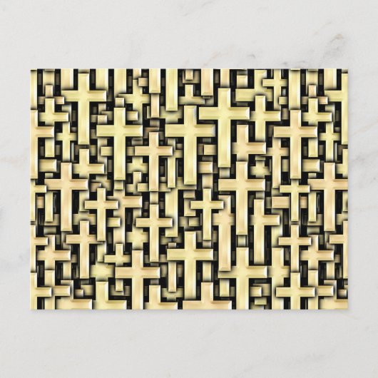 Golden Crosses Postkarte (Vorderseite)