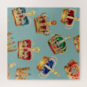 Golden Crown Baroque Mode Textur Puzzle (Horizontal)