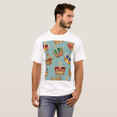 Golden Crown Baroque Mode Textur T-Shirt (Vorne ganz)