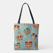 Golden Crown Baroque Mode Textur Tasche (Rückseite)