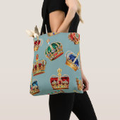 Golden Crown Baroque Mode Textur Tasche (Von Nahem)