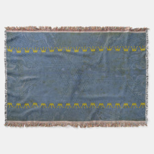 Golden Crown Border + Ihr Text und Ihr Hintergrund Decke