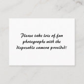 Golden Crown Empfang Table Platzkarte (Rückseite)