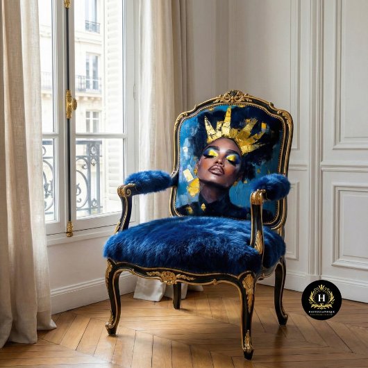 Golden Crown Feminist Decoupage Seidenpapier