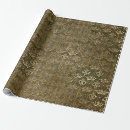 Golden Crown Royal Depp Green Grungy Velvet Geschenkpapier