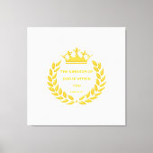 Golden Crown & The Kingdom of God Bible Verse Leinwanddruck (Vorderseite)