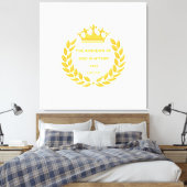 Golden Crown & The Kingdom of God Bible Verse Leinwanddruck (Insitu (Schlafzimmer))