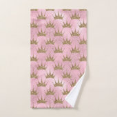 Golden Crown White Spark Badhandtuch Set (Handtuch)