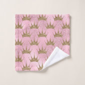 Golden Crown White Spark Badhandtuch Set (Waschlappen)