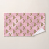 Golden Crown White Spark Badhandtuch Set (Handtuch)