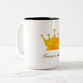 Golden Crown Zwei-Tone-Kaffee-Tasse Zweifarbige Tasse (Vorderseite Links)