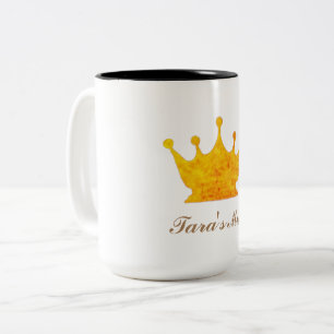 Golden Crown Zwei-Tone-Kaffee-Tasse Zweifarbige Tasse