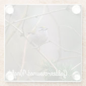 Golden-Crowned Kinglet Glasuntersetzer (Rückseite)