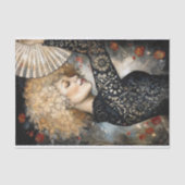 Golden Curles und Midnight Lace Decoupage Seidenpapier (Vorderseite)