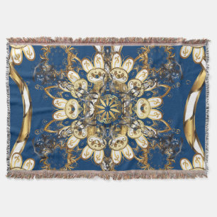 Golden Curls, orientalisches Vintages Muster. Decke