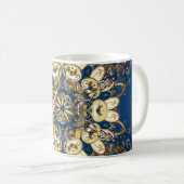 Golden Curls, orientalisches Vintages Muster. Kaffeetasse (VorderseiteRechts)
