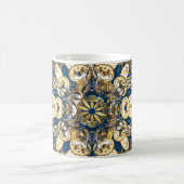 Golden Curls, orientalisches Vintages Muster. Kaffeetasse (Mittel)