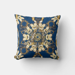 Golden Curls, orientalisches Vintages Muster. Kissen