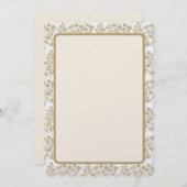 Golden CurlyQue Weihnachtsbaumen Feiertagskarte (Vorne/Hinten)