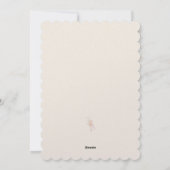 Golden CurlyQue Weihnachtsbaumen Feiertagskarte (Rückseite)