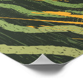 Golden Currents in the Green Depths Poster (Ecke)