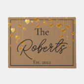 Golden Custom Housewärme | Neue Zuhause | Begrüßun Fußmatte (Vorderseite)