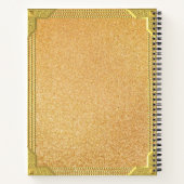 Golden Customizable Baroque Notizblock (Rückseite)