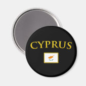 Golden Cyprus Magnet (Vorderseite/Rückseite)