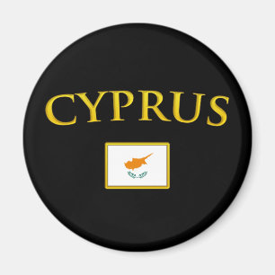 Golden Cyprus Magnet