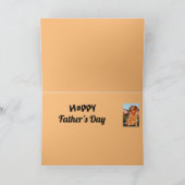 Golden Dad Father Golden Retriever Dog Karte (Innenseite)