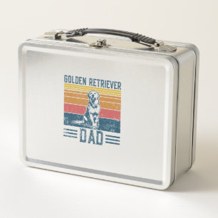 Golden Dad Hund - Vintage Golden Retriever Vater Metall Brotdose