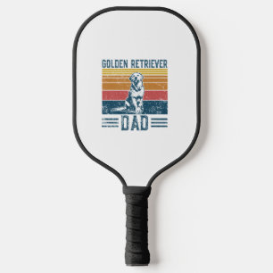 Golden Dad Hund - Vintage Golden Retriever Vater Pickleball Schläger
