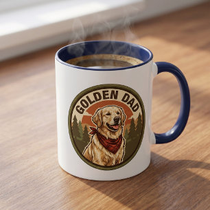 Golden Dad Kaffeetasse Golden Retriever Dad Gesc