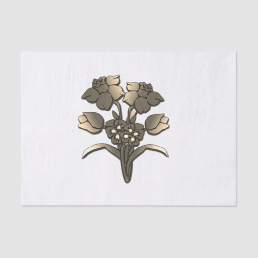 Golden Daffodil Seidenpapier (Vorderseite)